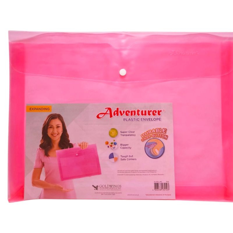 Adventurer Expanding Colored Envelope Snap Button Long | Shopee Philippines