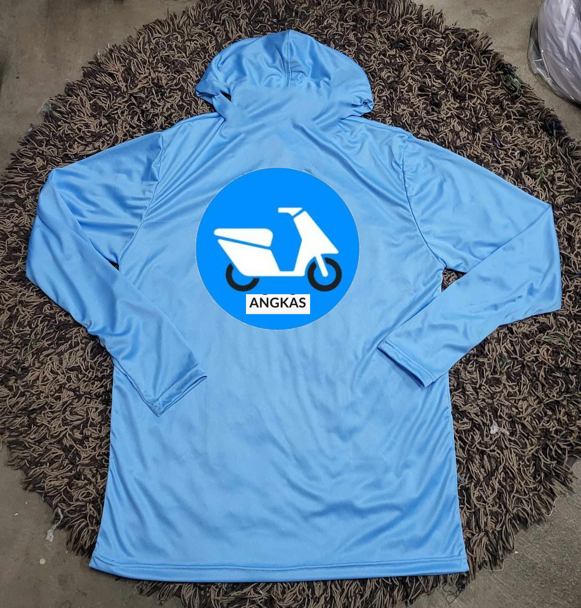 hoodie with print front and back riders uniform angkas | Shopee Philippines