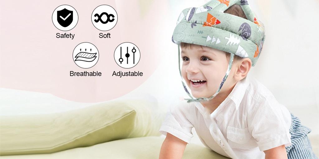 NIKO Baby Safety Helmet – Soft, Adjustable Head Protector for Toddlers ...