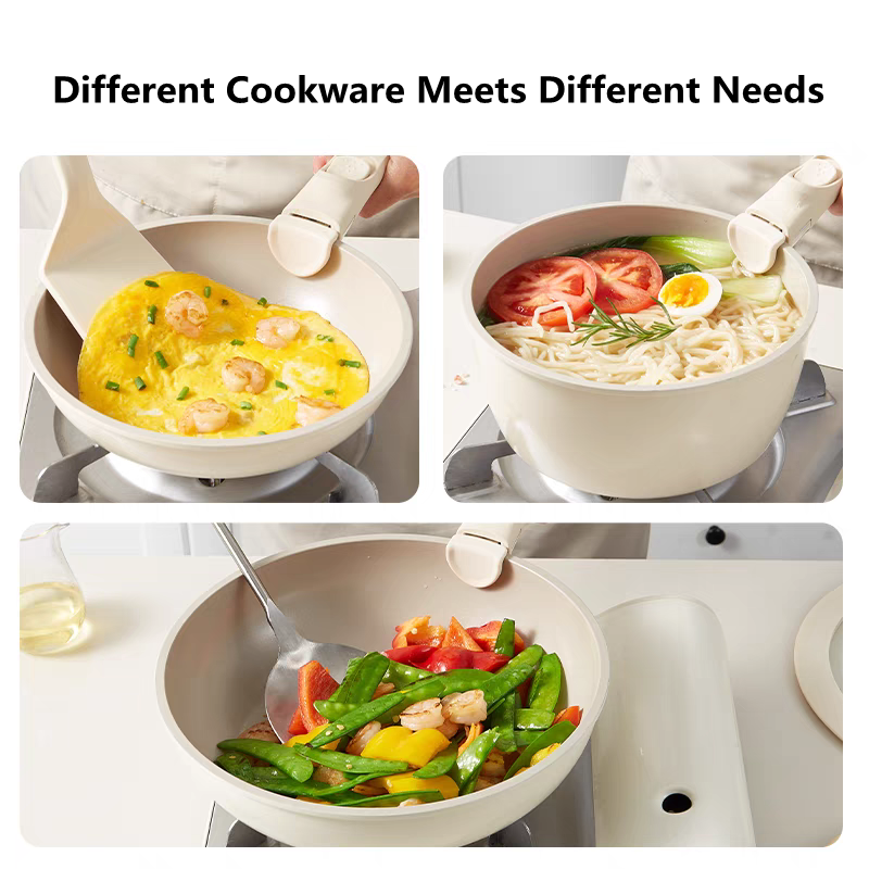 Gaoboos High quality 8pcs Ceramic Cookware set Nonstick cookware Frying ...
