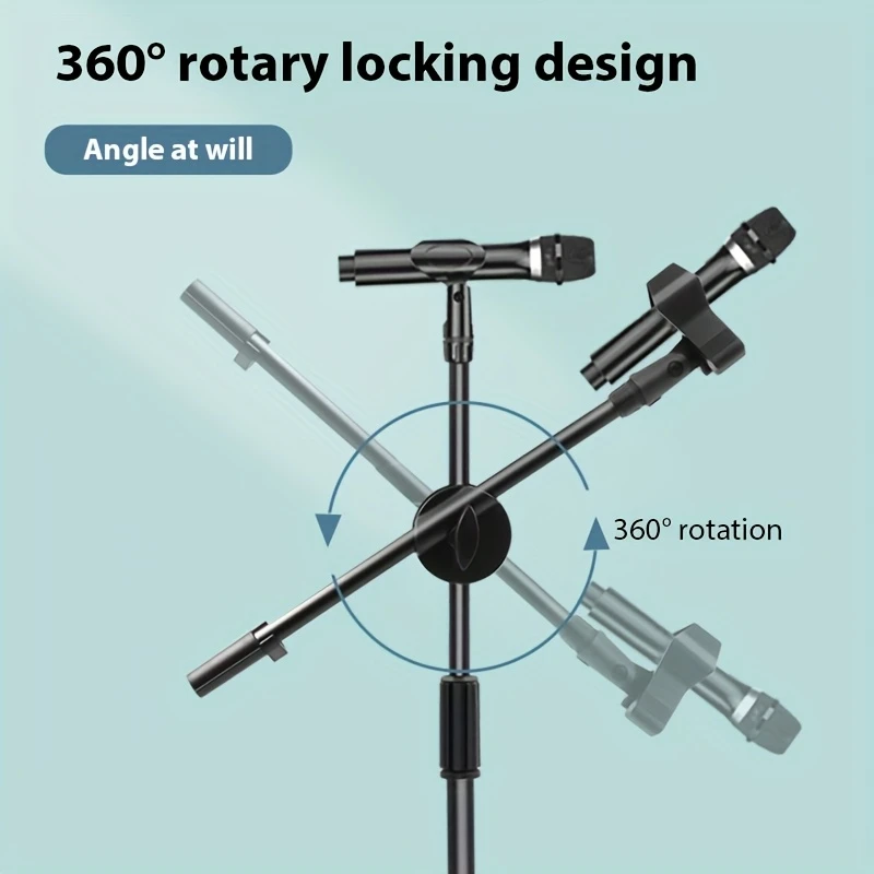 Portable K13 Microphone Adjustable Long Stand For Wireless Mic Heavy ...