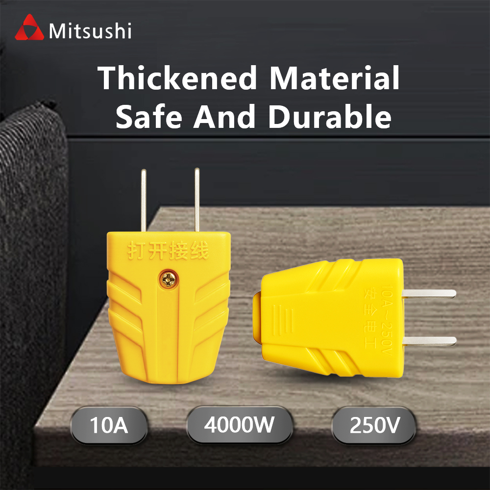 Mitsushi Pure copper 2-pin plug waterproof bipolar industrial power ...