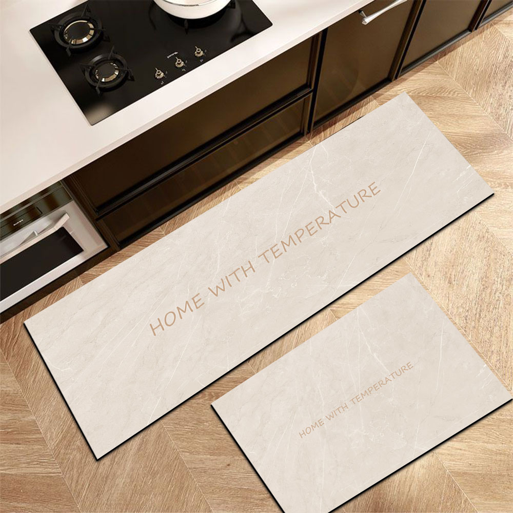 1pc Marble style Kitchen floor mat Diatomite Mat Non-slip Thicken ...