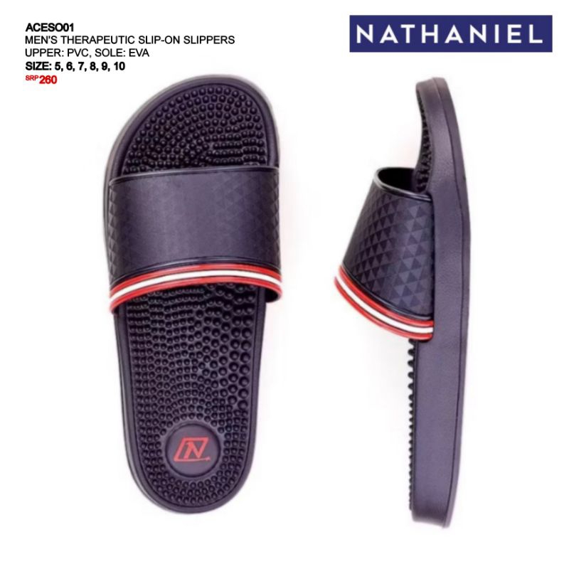 NATHANIEL Therapeutic Massage Slip-on Slippers for Men: Aceso01 Gento01 ...