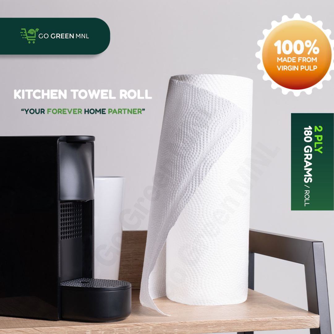 GOGREENMNL. Kitchen Towel Tissue Paper Roll 2-Ply 180grams | Shopee ...
