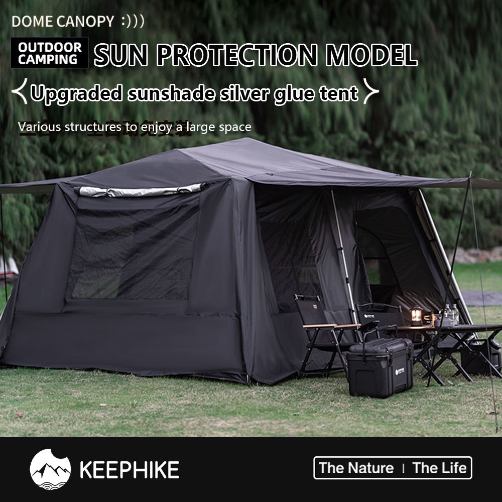 KEEPHIKE ridge tent outdoor fully automatic aluminum pole family ...