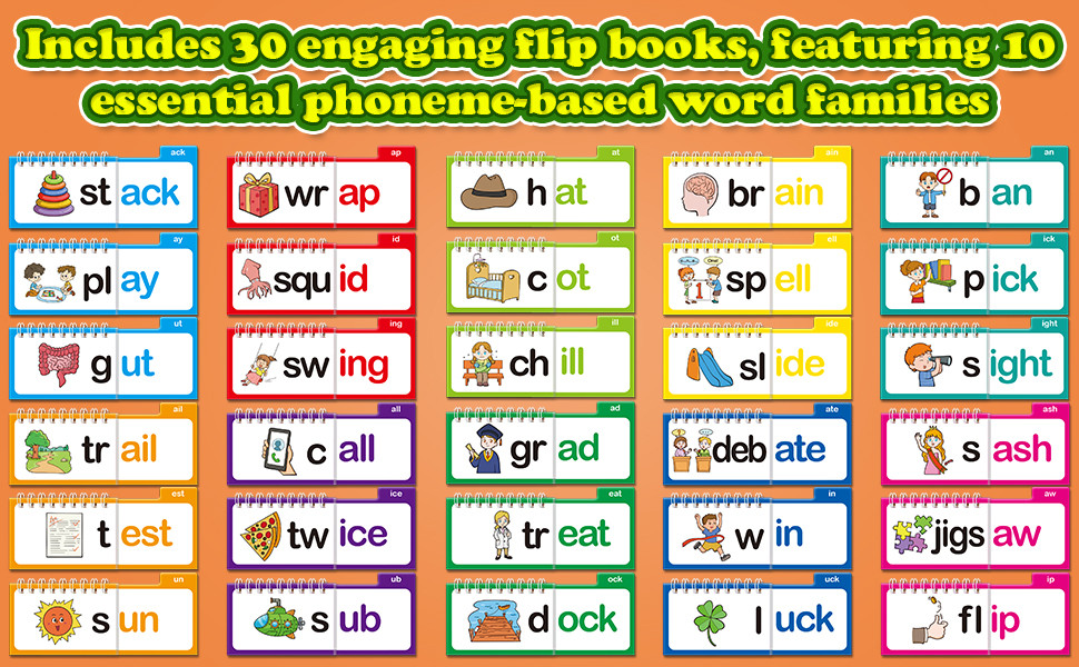 Sight Words Flash Cards 30 Read And Rhyme Flip Books Set - Sight - View #8