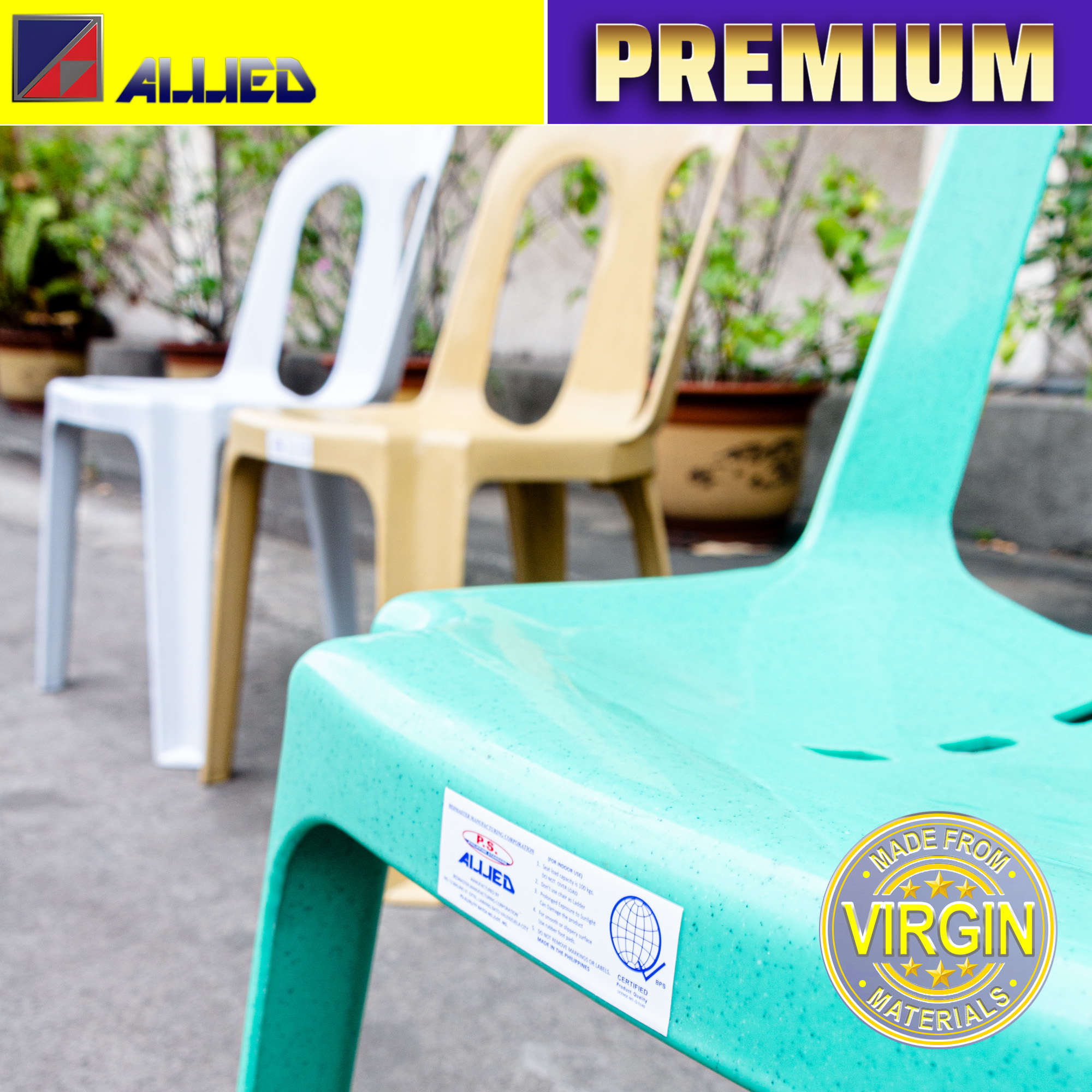 Allied Premium Plastic Monobloc Chair - Amanda(A) | Shopee Philippines