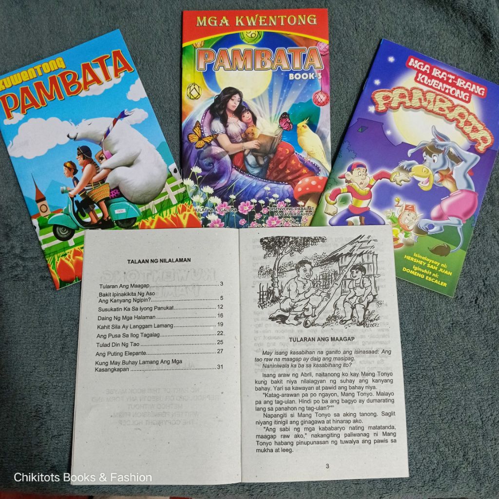 Sold per 1/5pcs Short Story Books 32 pages | Pabula Kwentong may Aral ...