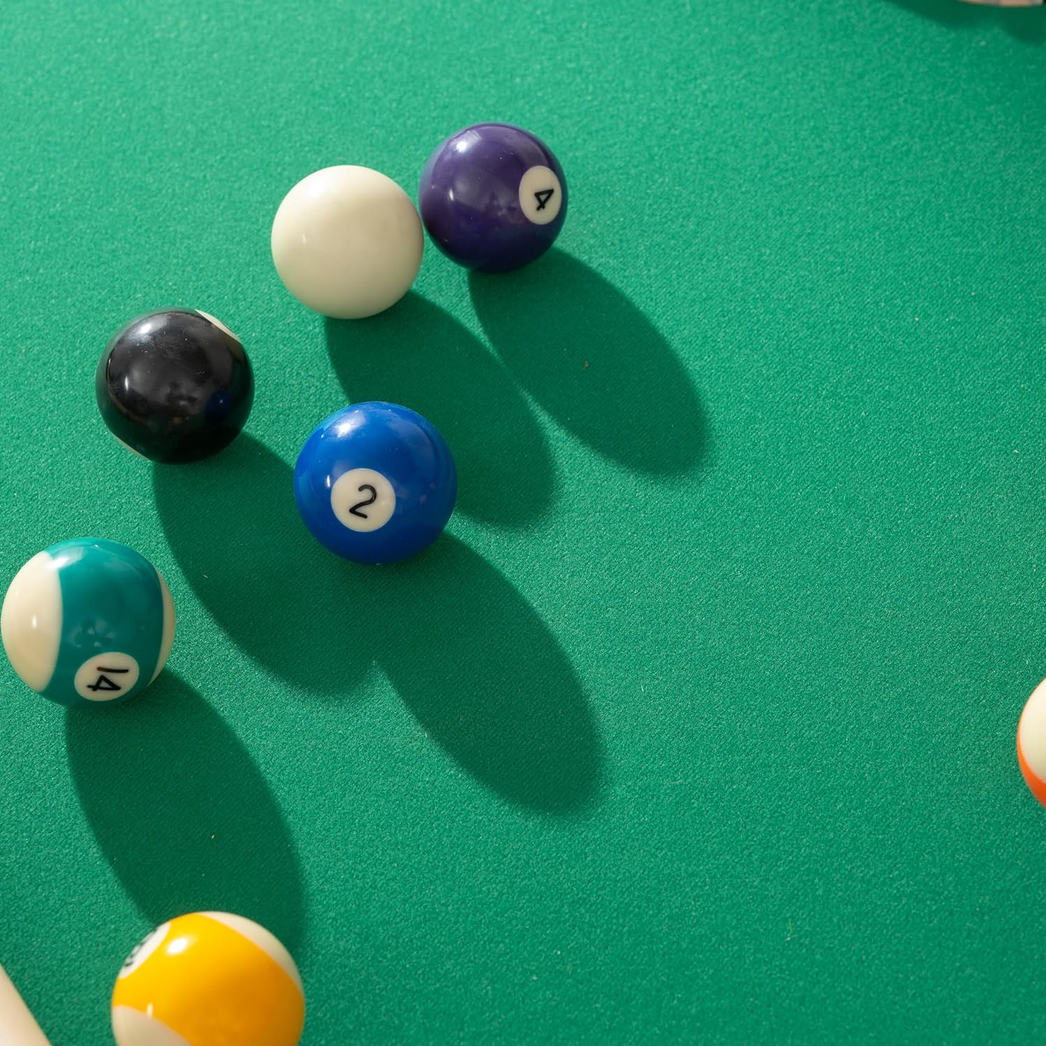 ValeNest Billiard Table Wooden Adjustable Pool Table Set for Kids and ...