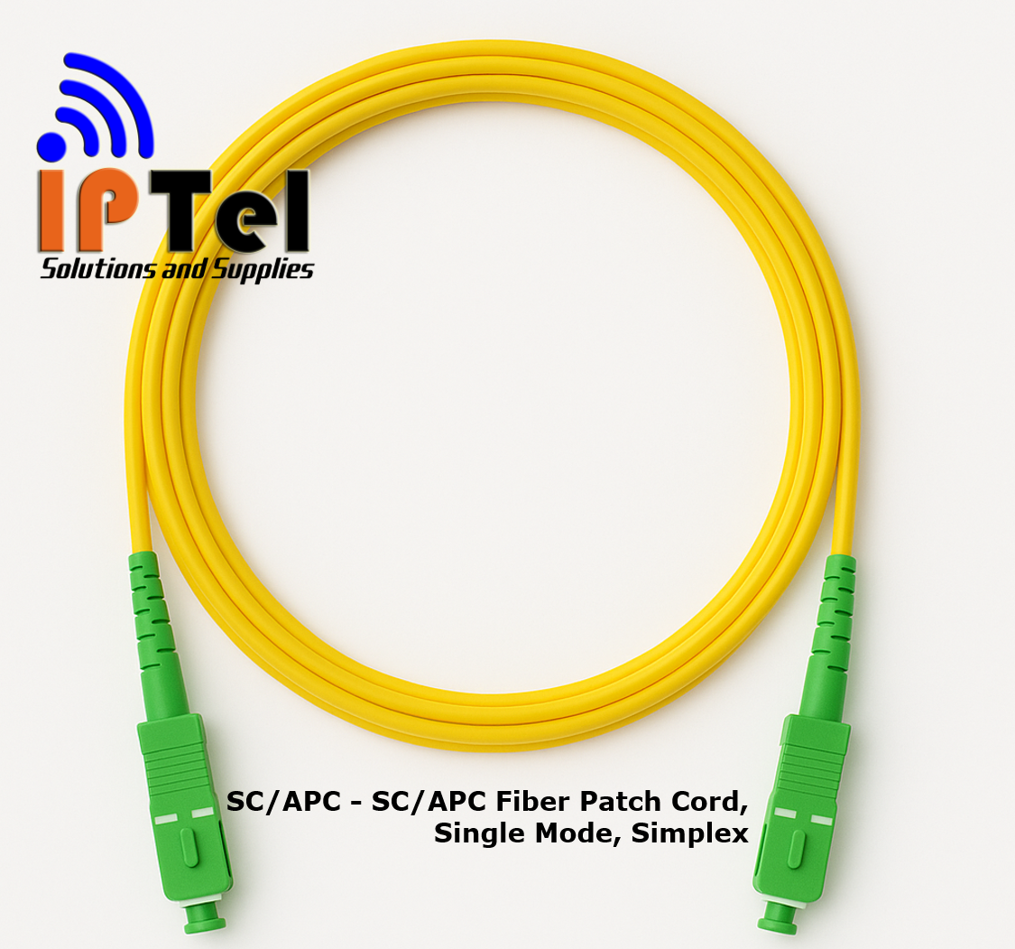 SC/APC - SC/APC Fiber Optic Patch Cord, Single Mode, Simplex (3 M ...