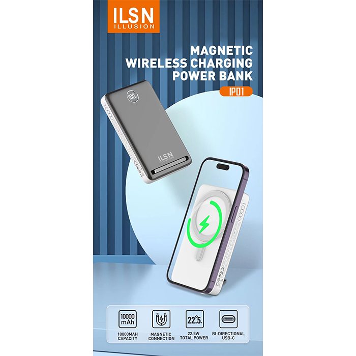 ILSN Portable Powerbank 10,000mah (Wireless) | Shopee Philippines