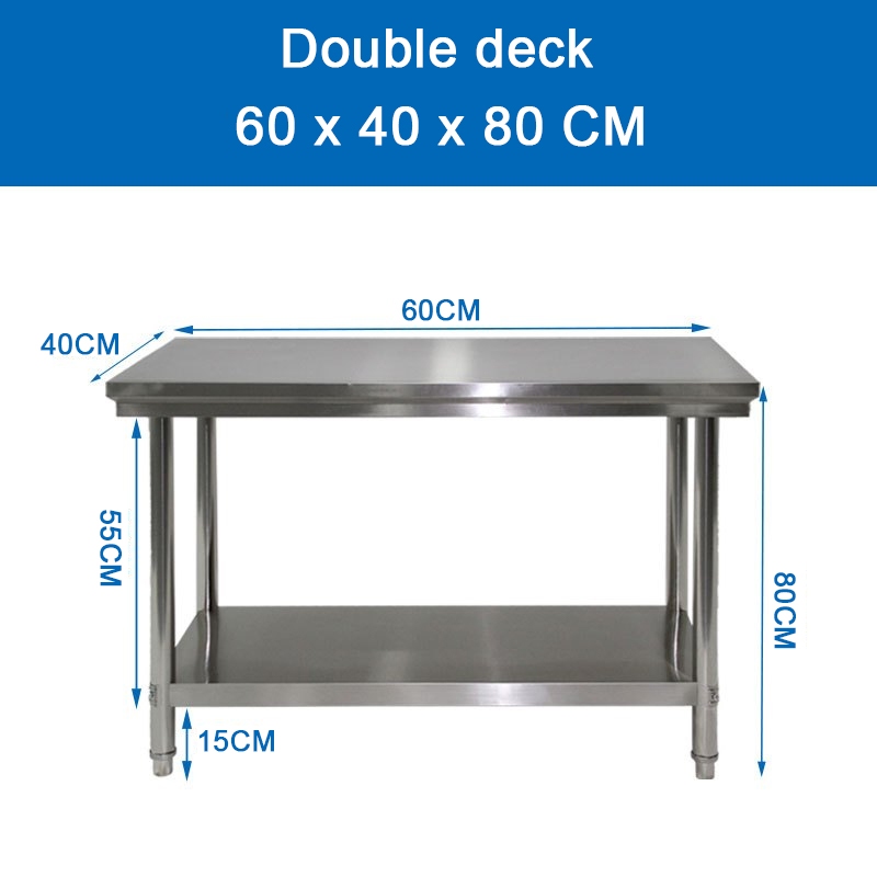 3 Layer Working Table | Preparation Table 304 Stainless Heavy Duty ...