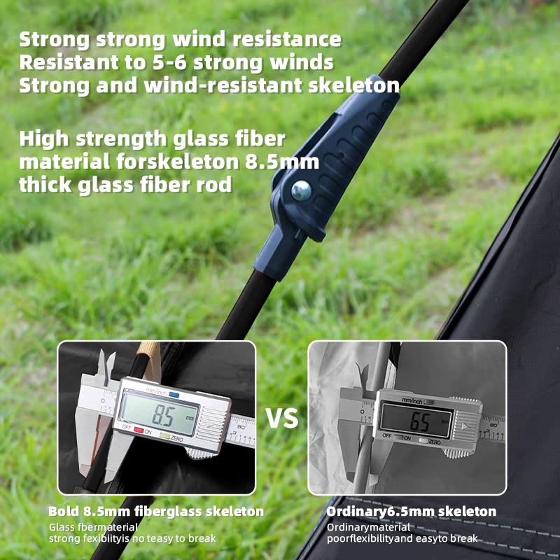 KEEPHIKE Hydraulically Automatic Tent for 3-4 People, Foldable, Sun and ...