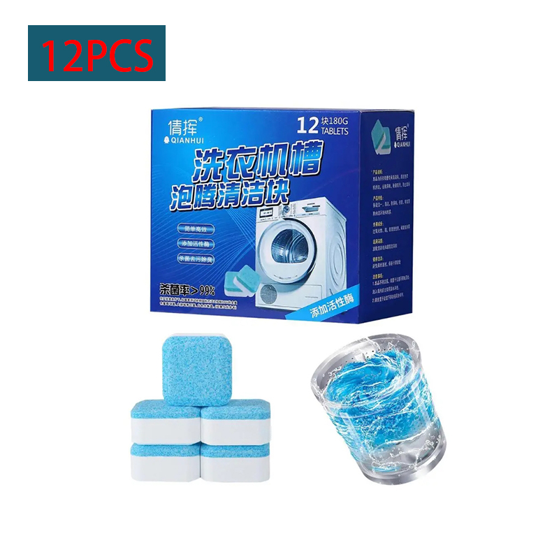 NICE 12Pcs Washing Machine Cleaner Laundry Deep Cleaning Detergent ...