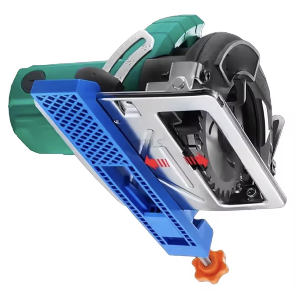 Adjustable Circular Saw Guide Rail – Universal Base Guide Clamp For 4-6 Inch Saws, ABS Plastic, Portable Cutting Jig For Wood, Tile, DIY Precision Work (Blue)