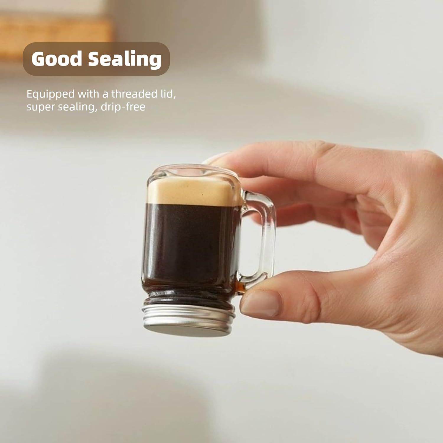 3PCS 35ml Mini Cold Extraction Mason Glass with Lid Small Sub-bottling ...