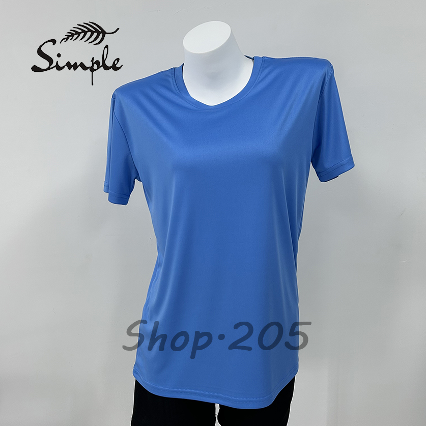Simple Active Dri Fit Shirt Unisex Gym Tops White Black Active round ...
