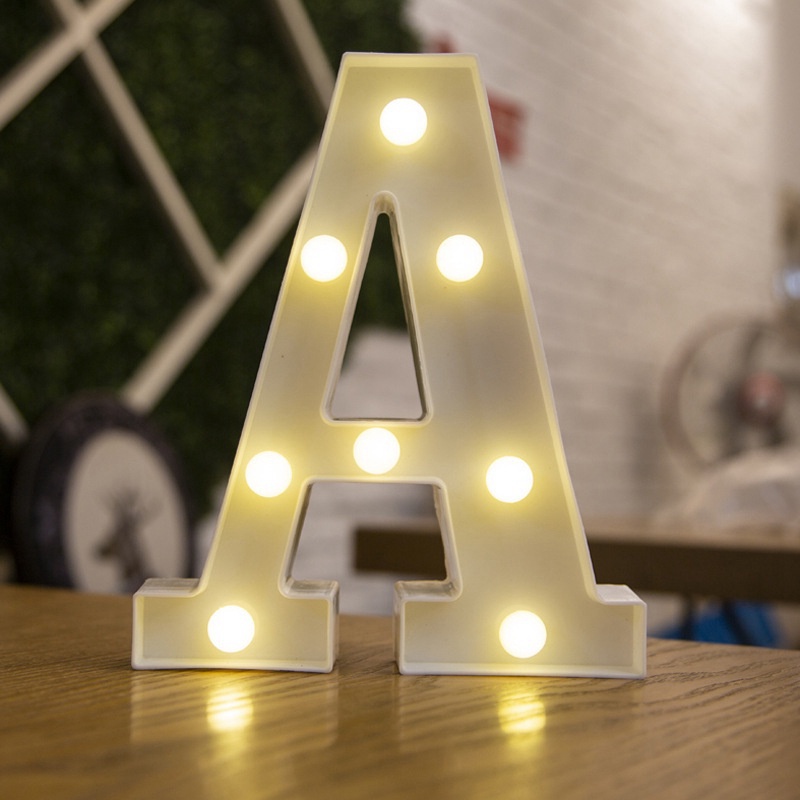 【Fast Delivery】A-Z 3d Letter LED Alphabet Decor Lamp Letter Light Party ...