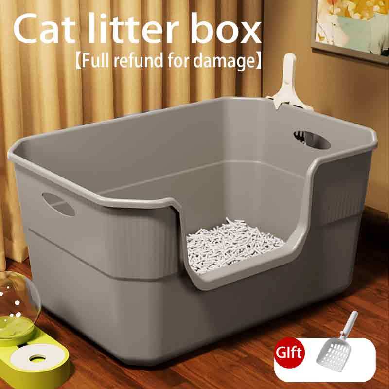 Cat Litter Box With Scoop Kitten Litter Box Cat Toilet Deodorization
