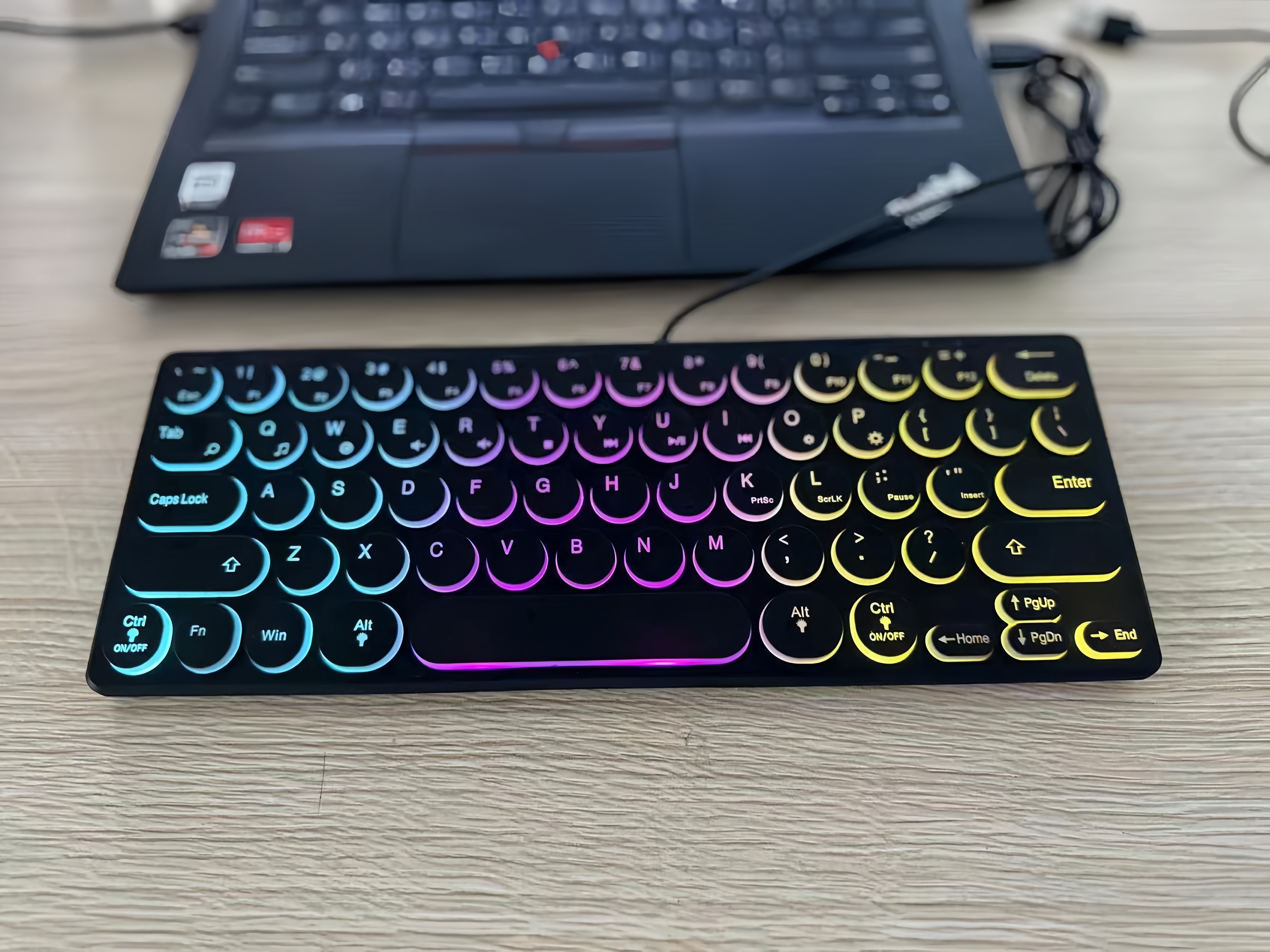 Zeus x Inphic 922 RGB Gaming Keyboard 64 Keys Keypad / Keyboard Multi ...