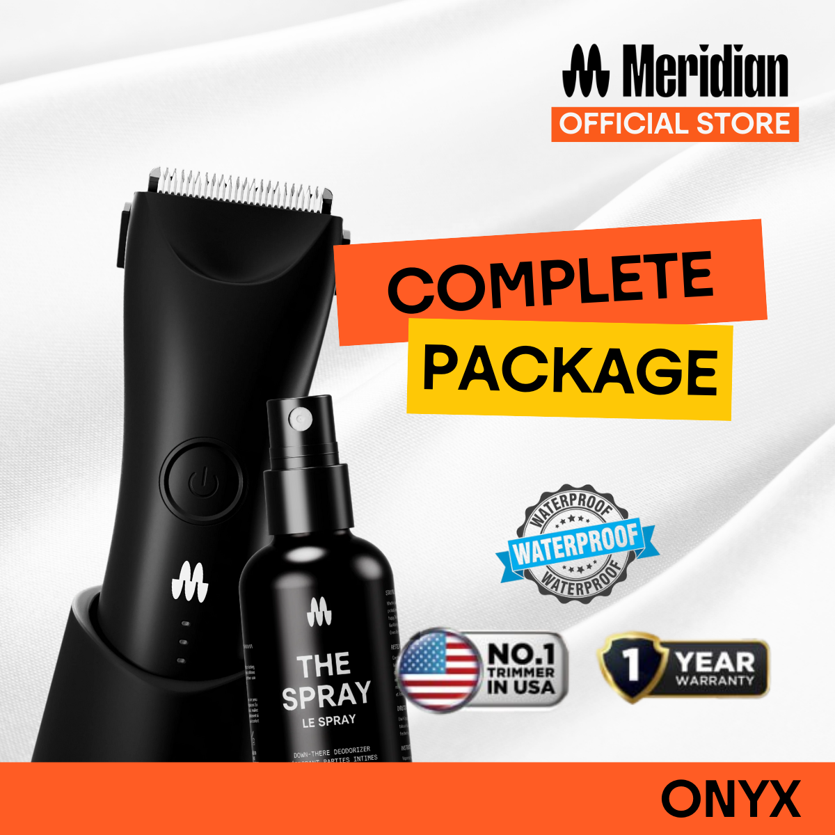 Meridian Complete Package Set: Trimmer Plus + The Spray for Men and ...
