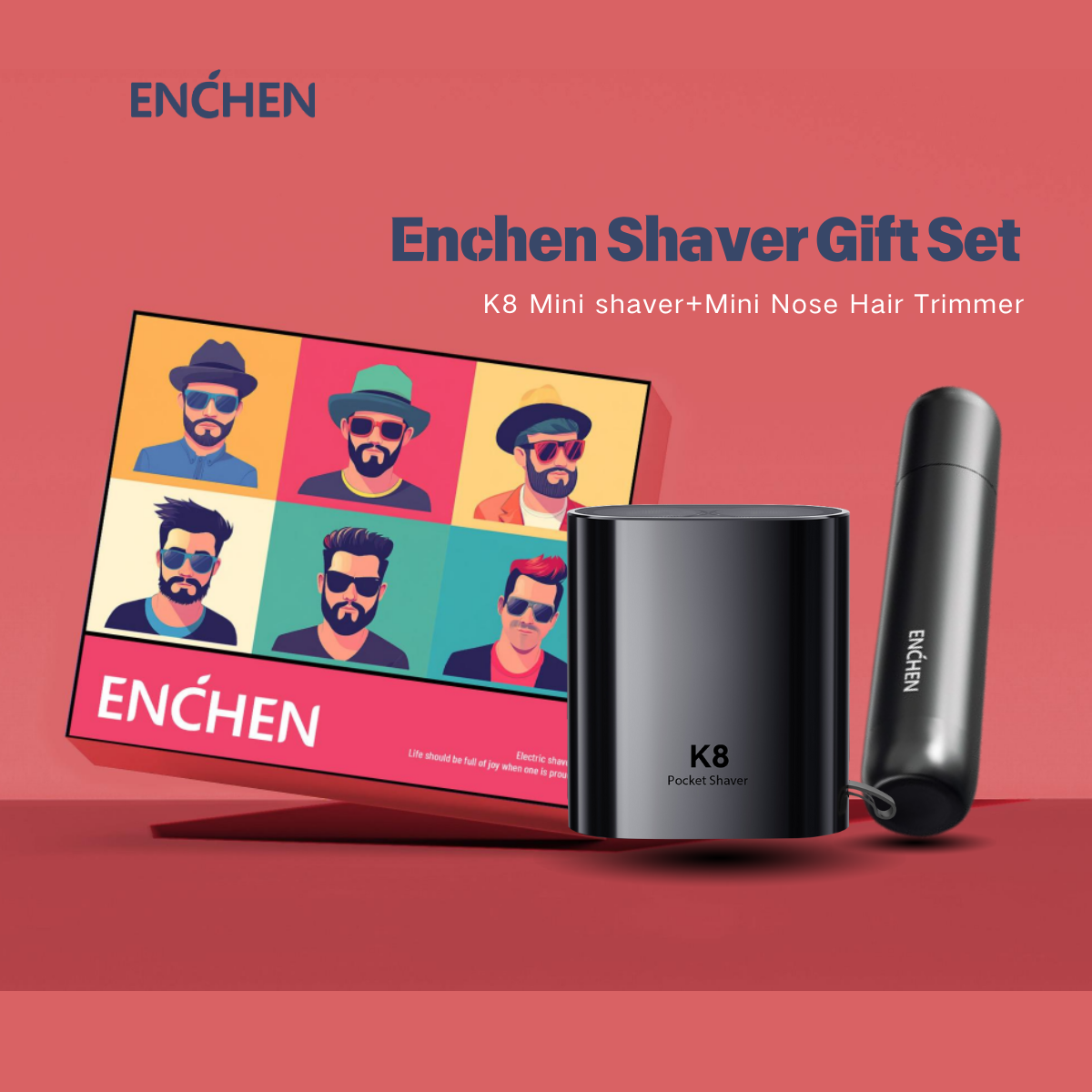 [Best Gift Idea] ENCHEN Men's Grooming Kit Gift Box Set Mini 6/K8 ...