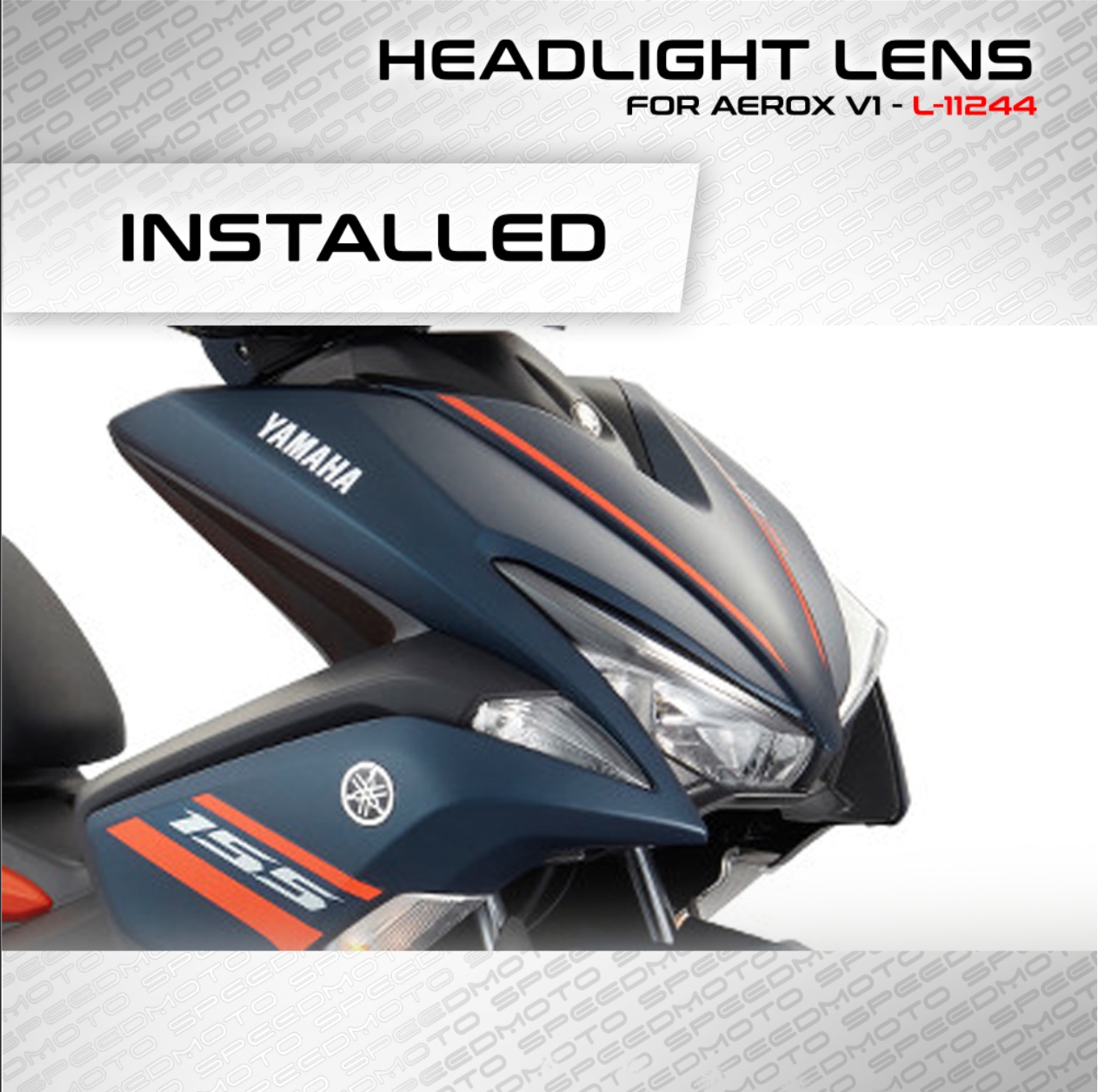 LEGITMOTO YAMAHA AEROX V1 HEADLIGHT LENS CLEAR FLASHER LENS FOR YAMAHA ...