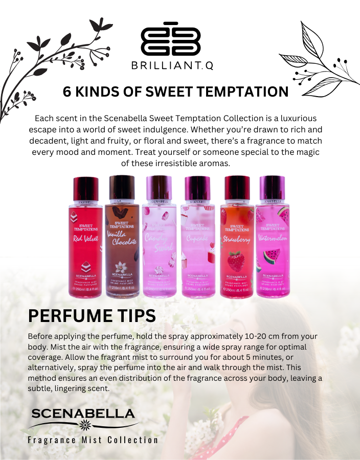 SCENABELLA 250ML HAS A SIX KINDS OF SWEET TEMPTATION