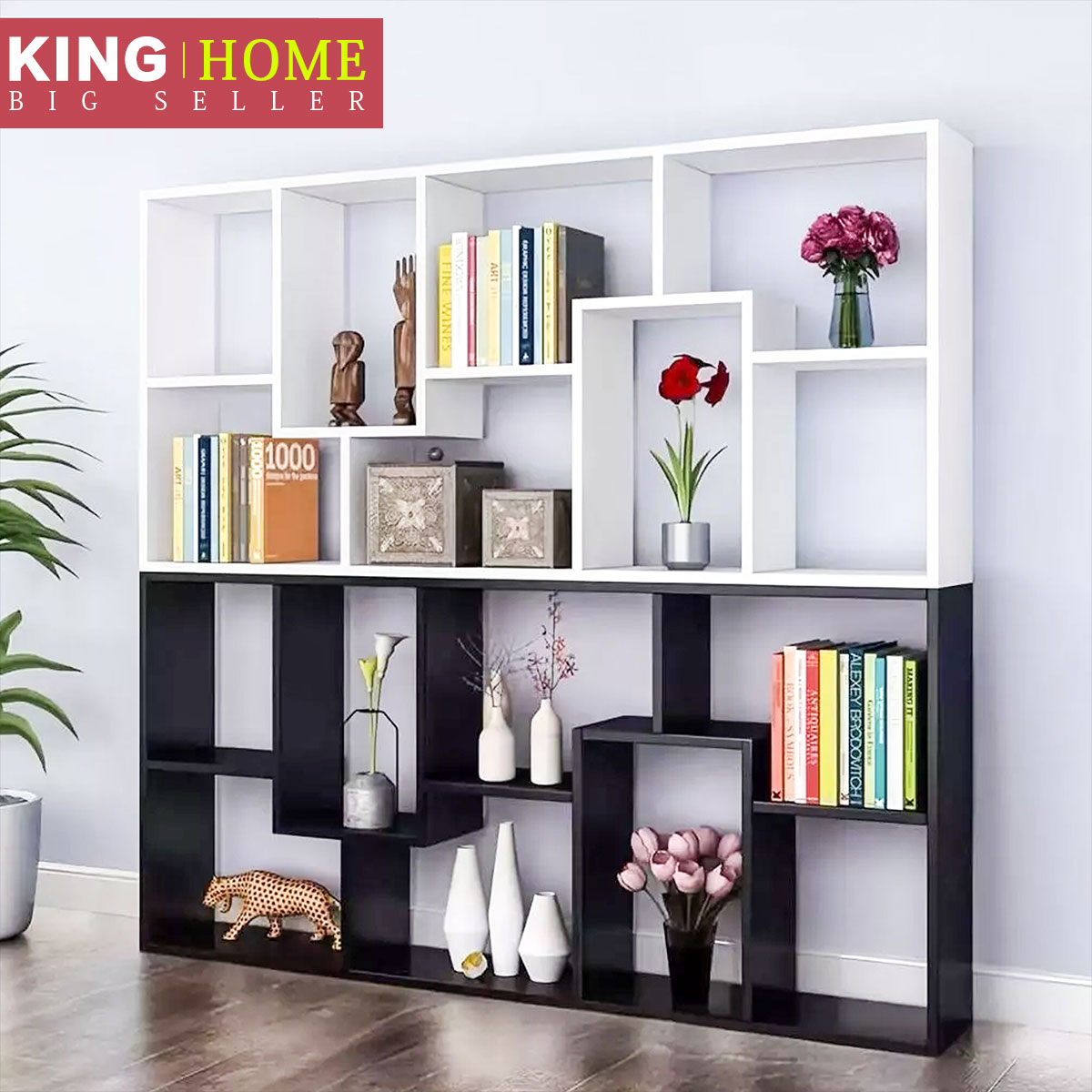 KING HOME Multi layer storage rack, wall mounted bookshelf ...