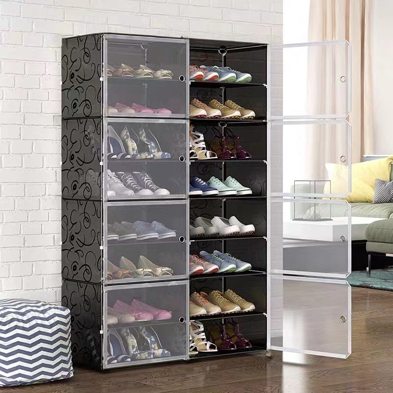 OLA Stackable Shoe Cabinet Dustproof Shoes Storage Durable High ...