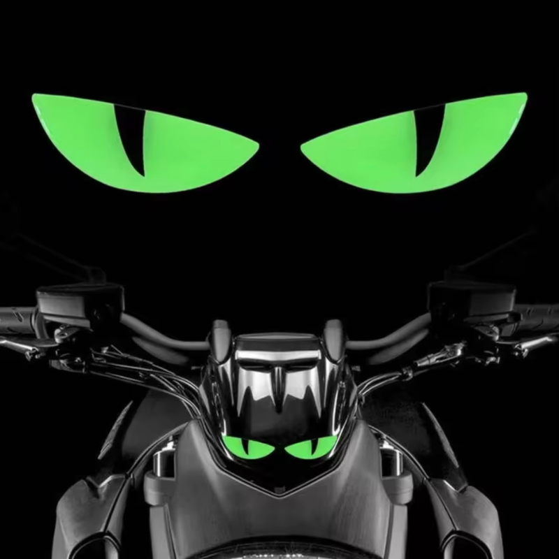 Luminous Eyes Sticker Demon Eyes Reflective Safety Warning Stickers ...