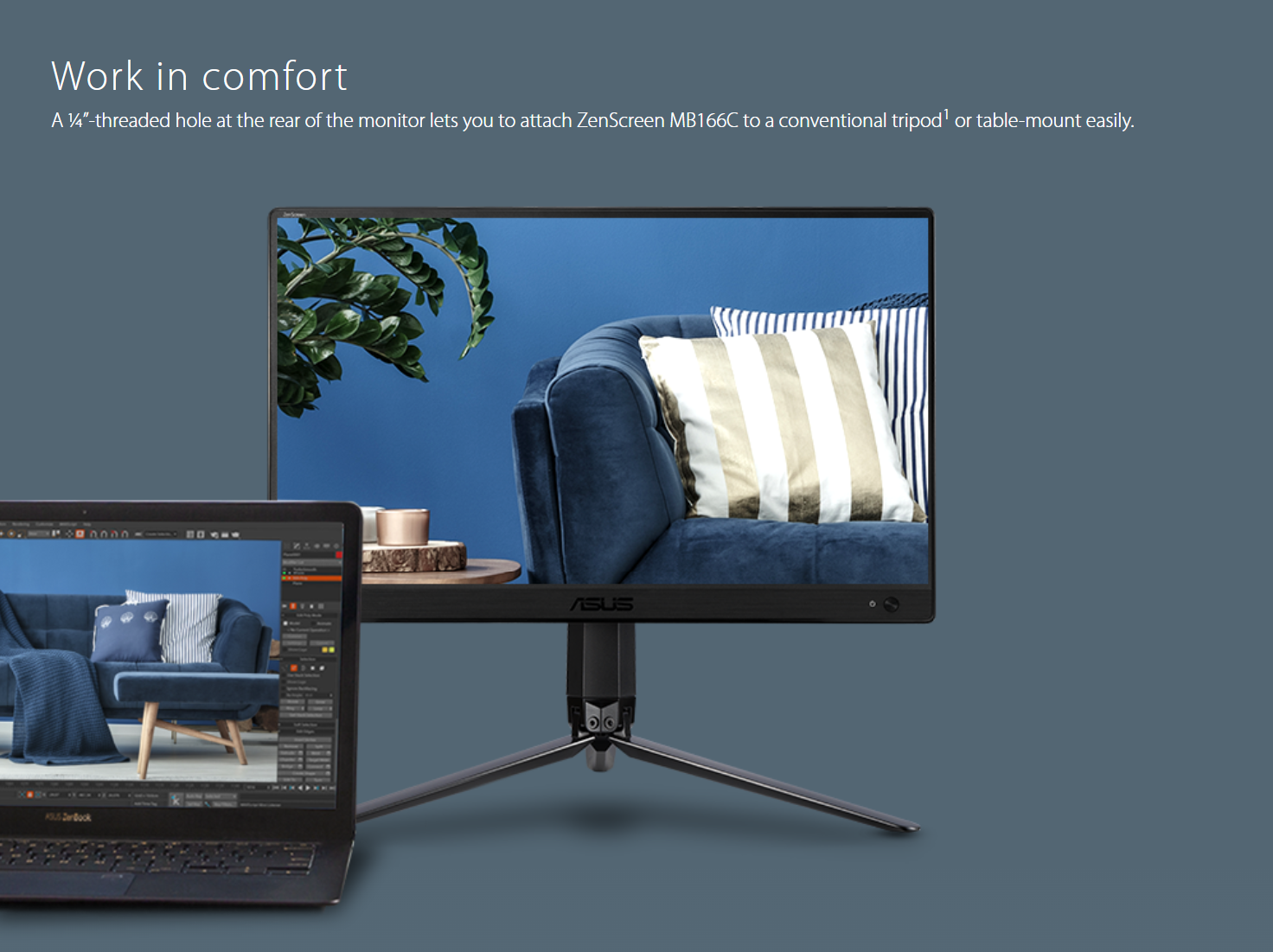 Asus ZenScreen MB166C 16