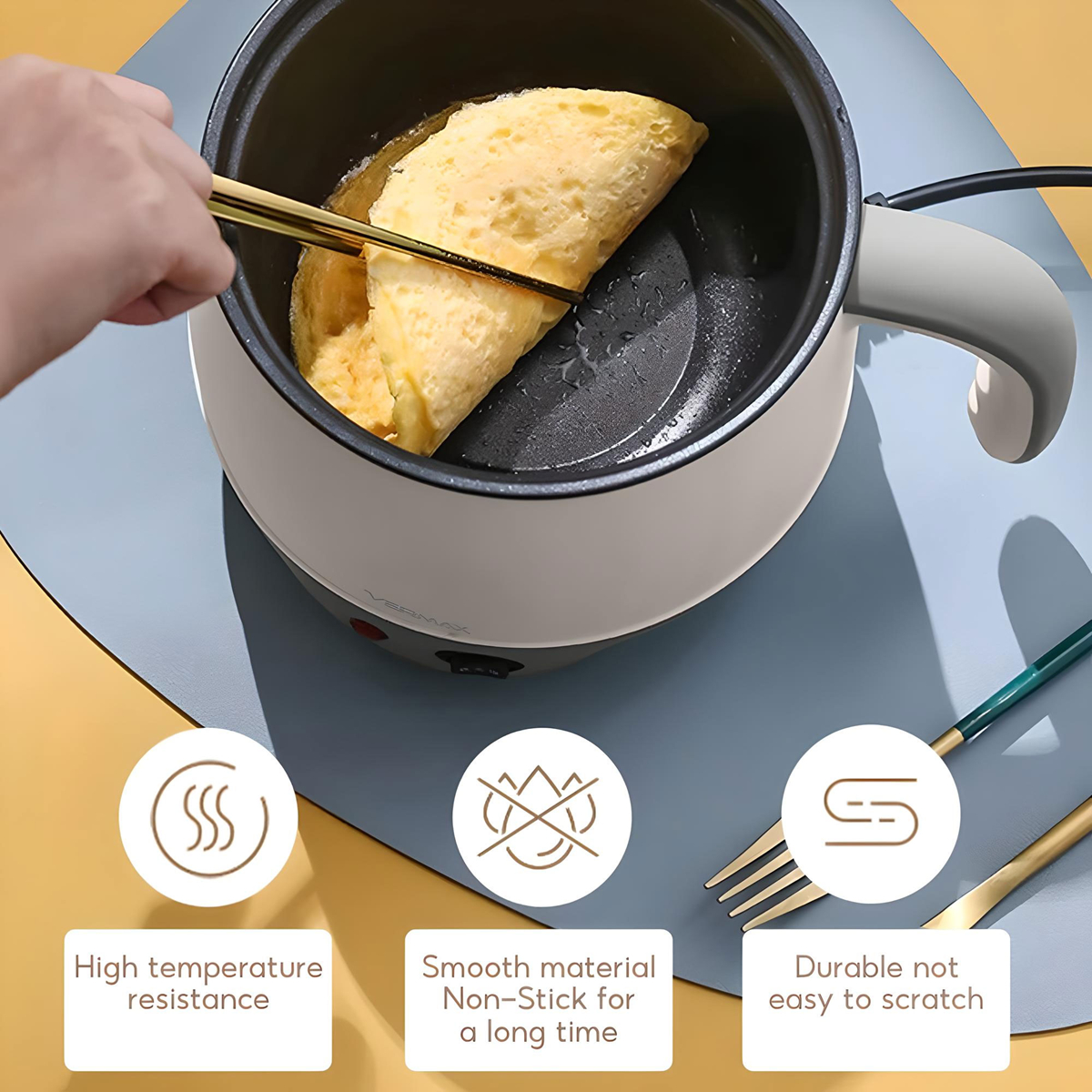 Vermax Multi Electric Cooker Mini Rice Cooker With Steamer 2L Small Non ...
