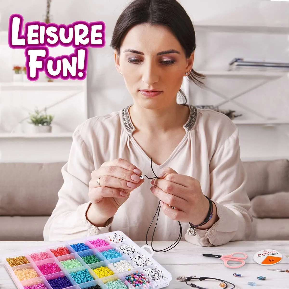 5000Pcs DIY Acrylic Letter Beads Set Fashion DIY Accessory Bag ...