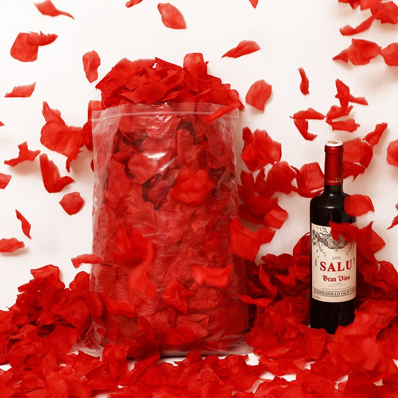 100PCS Artificial Rose Flower Petals Wedding Valentine Day Atmosphere ...