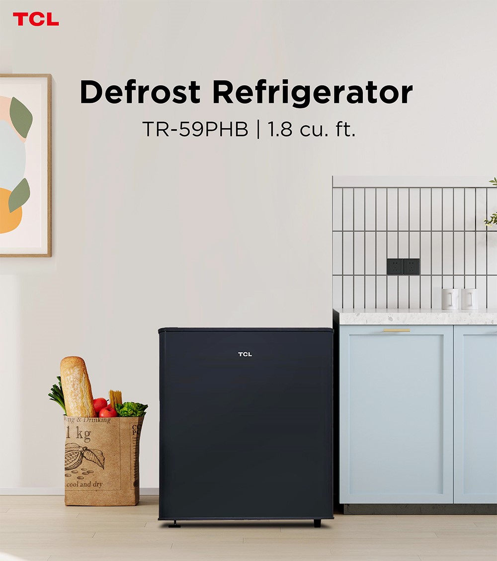 TCL Single-Door Refrigerator - TR-PHB REF (Black) 1.8 & 3.5 cu.ft ...