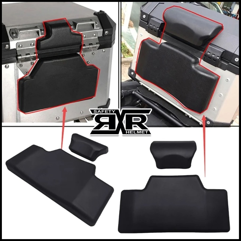 RXR Motorcycle Top Box Backrest Cushion Pad Universal Motorcycle Rear ...