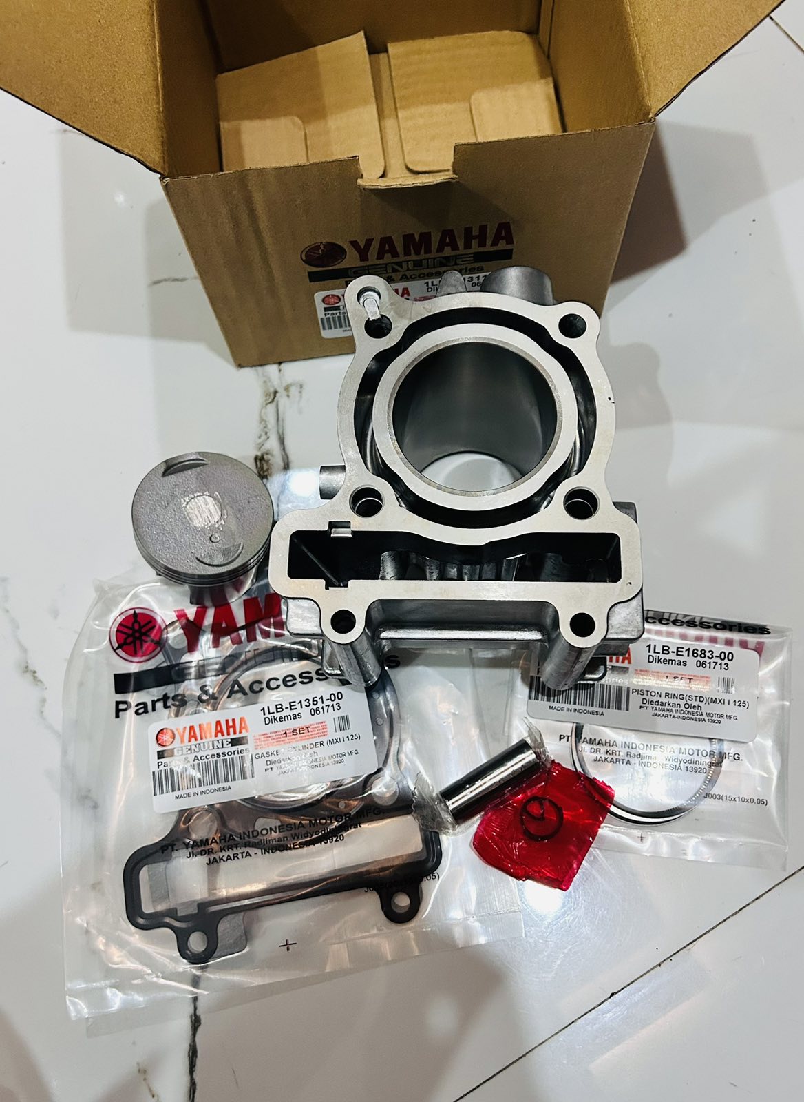 YAMAHA MXI 125 FI STD CYLINDER BLOCK SET INDONESIA 1LBE131100 GENUINE ...