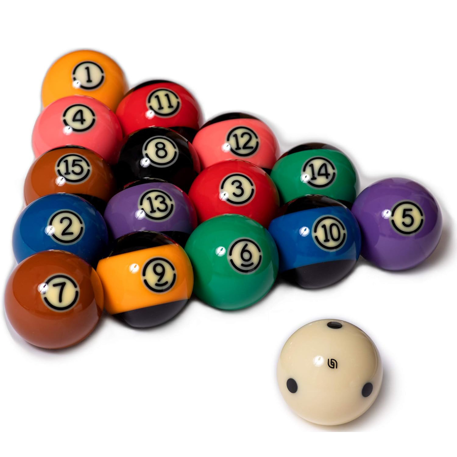 16Pc Premium Billiard Pool Balls Set 3A Black TV Billiards Table Balls ...