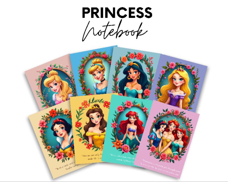 Disney Princess Notebook 80 leaves Writing or Composition Notebook for ...