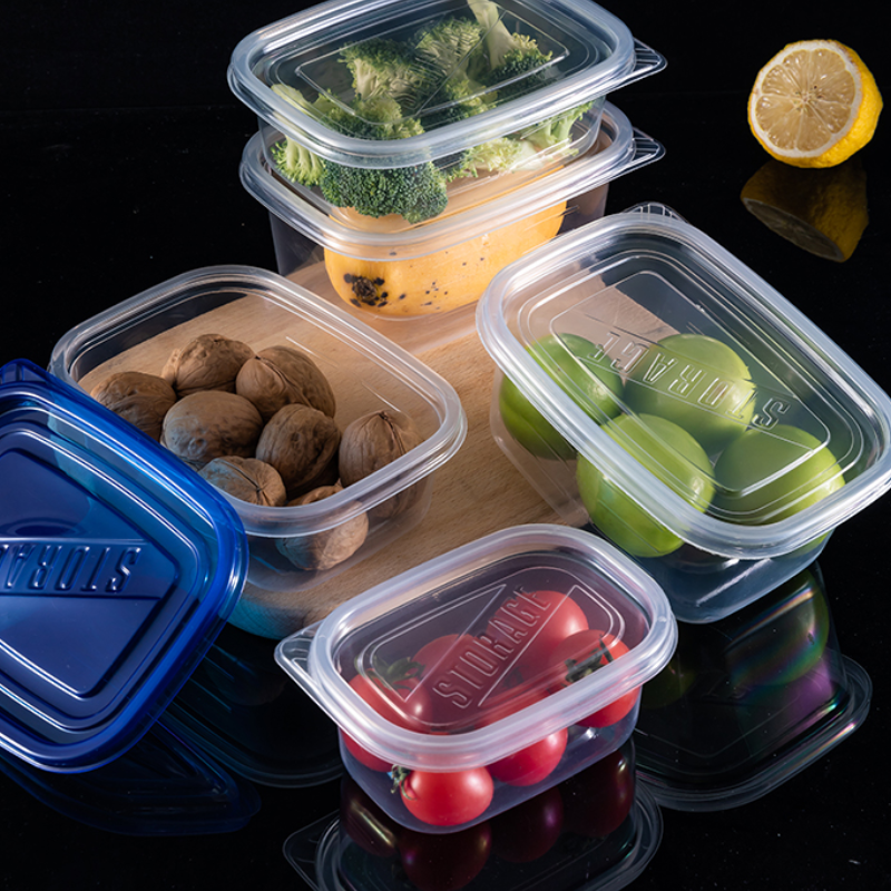 Transparent box, disposable plastic box, fruit cake packing box, lunch ...