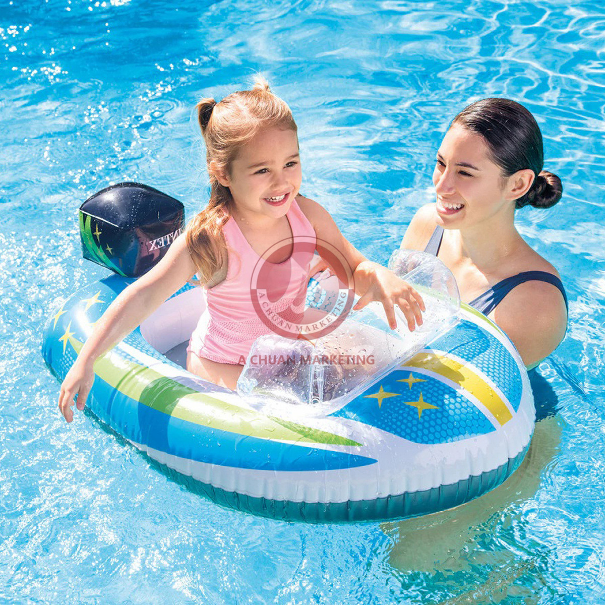Water animal Inflatable mount Crocodile Blue whale Black whale floating ...