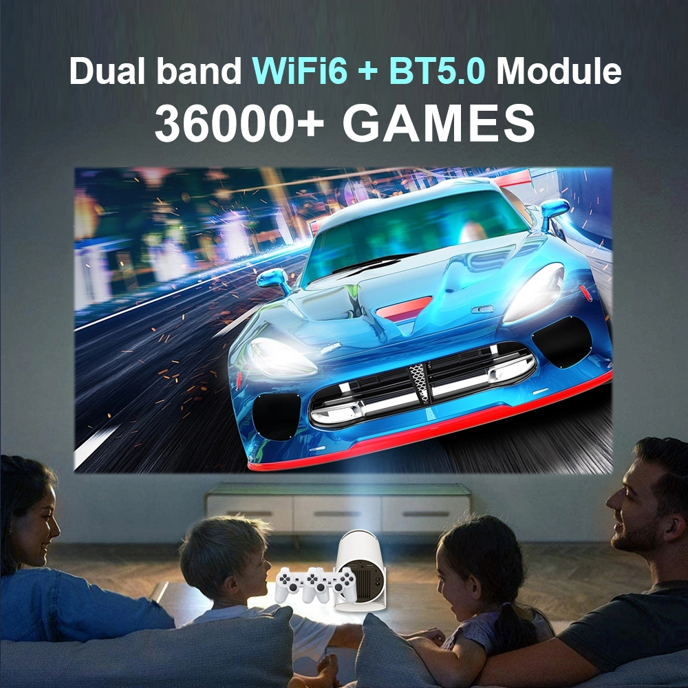 HY300 Projector Mini Projector Game 4K UHD 1080P Portable Projector for ...