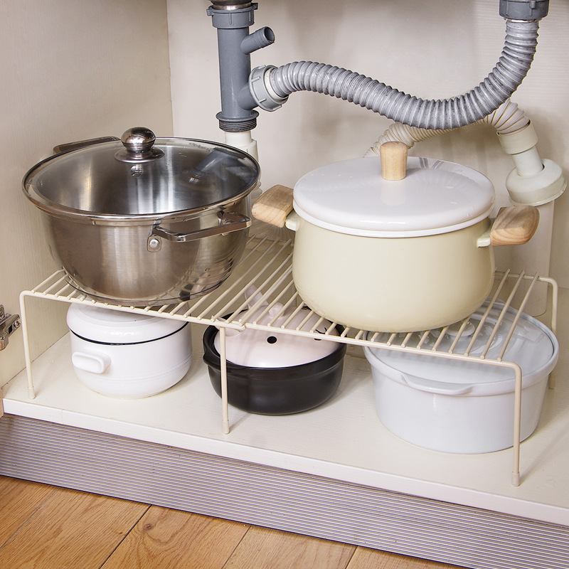 Kitchen Seasoning Rack Interlayer Shelf Kitchen Dish Rack Iron Rack ...