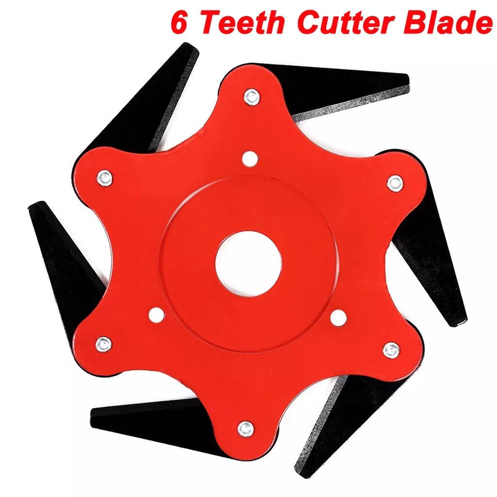 6 Teeth Cutter Blade Grass Cutter Grass Trimmer Cutter Trimming Cutting ...