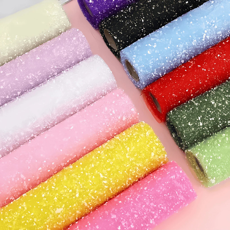 Gift Wrapper Snowflake Mesh Wrapping Paper Material Handmade Diy Flower ...