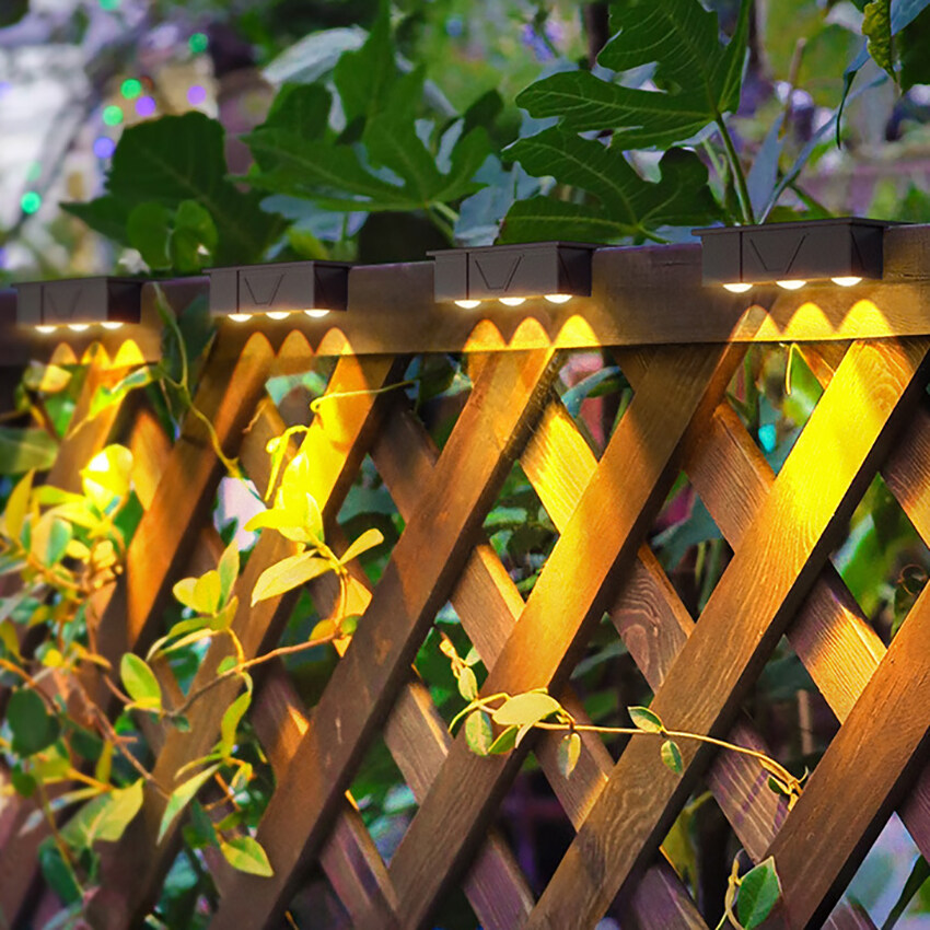 【24H Ship】IP65 Solar Wall Light 3LED Outdoor Waterproof Garden Light ...