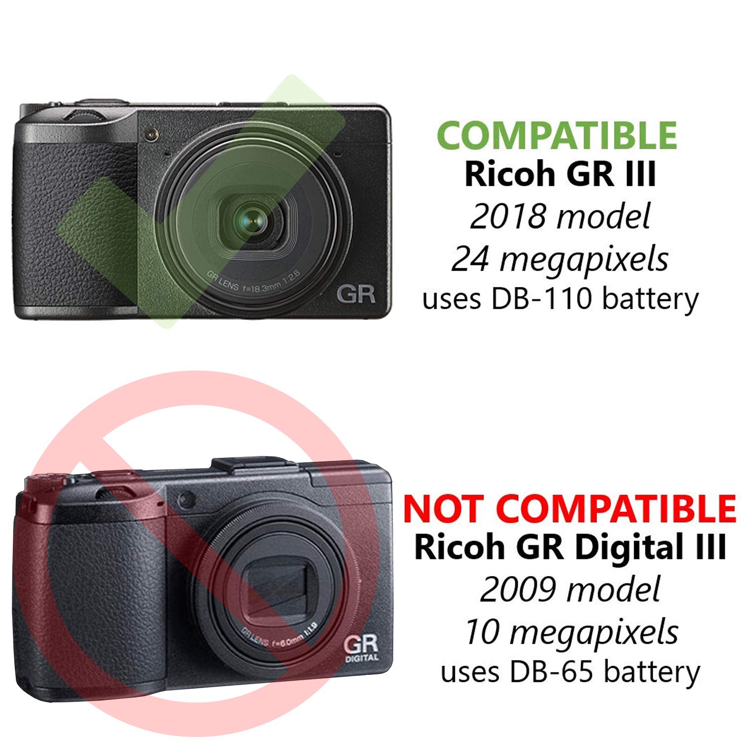 Batterie 600mAh 3,7V Pour Ricoh HZ15, GR III, CX3, CX5, G900SE Et Plus - Compatible !