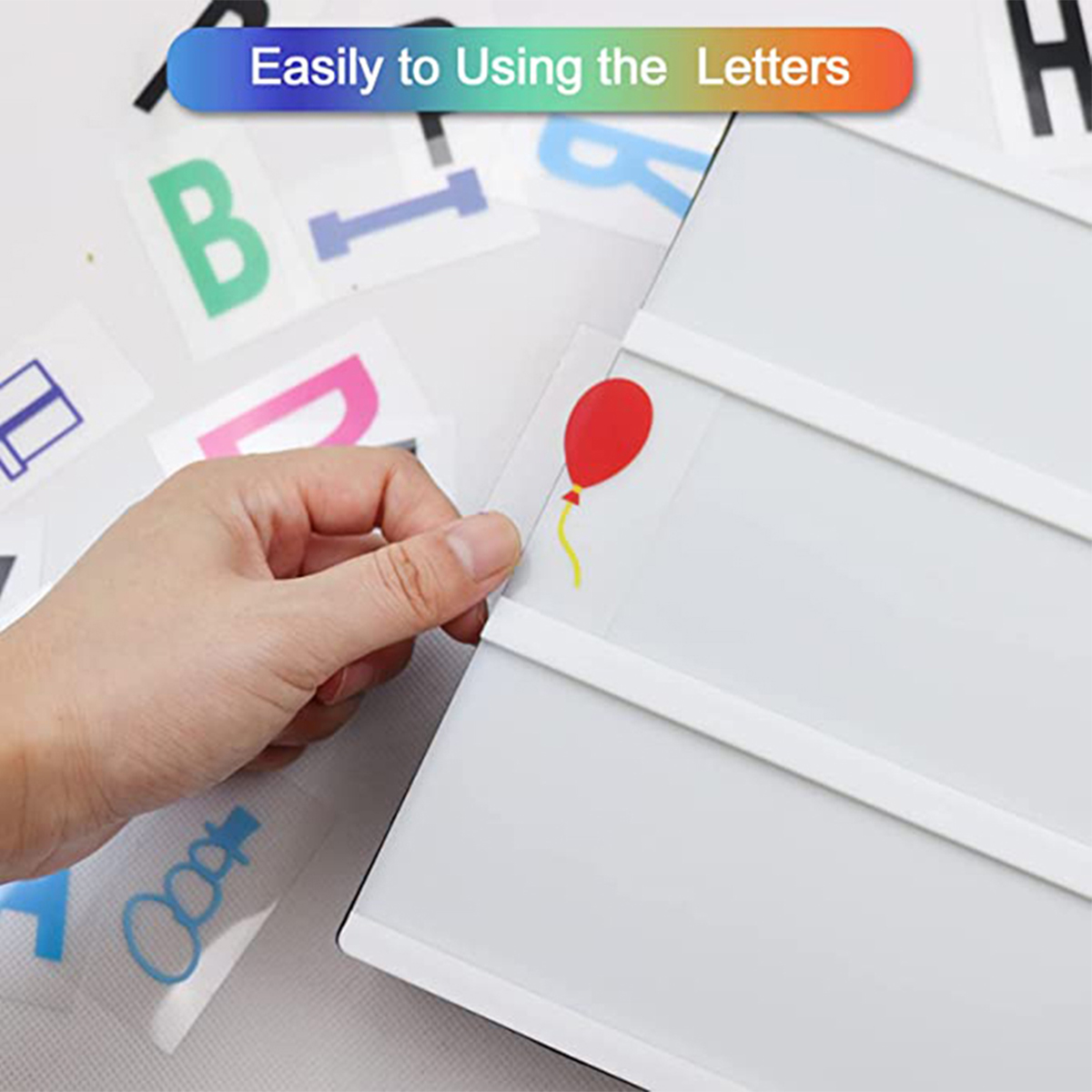 A4 LED Light box DIY LED Letter light With 96 letters Decorative Home ...